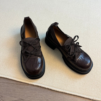 Damen Slipper Bequem Schnürsenkel Modern