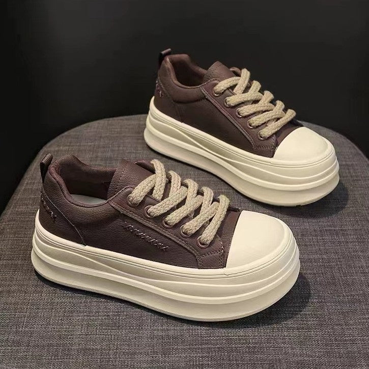 Damen Sneaker Modisch Elastisch Kontrast Sohle