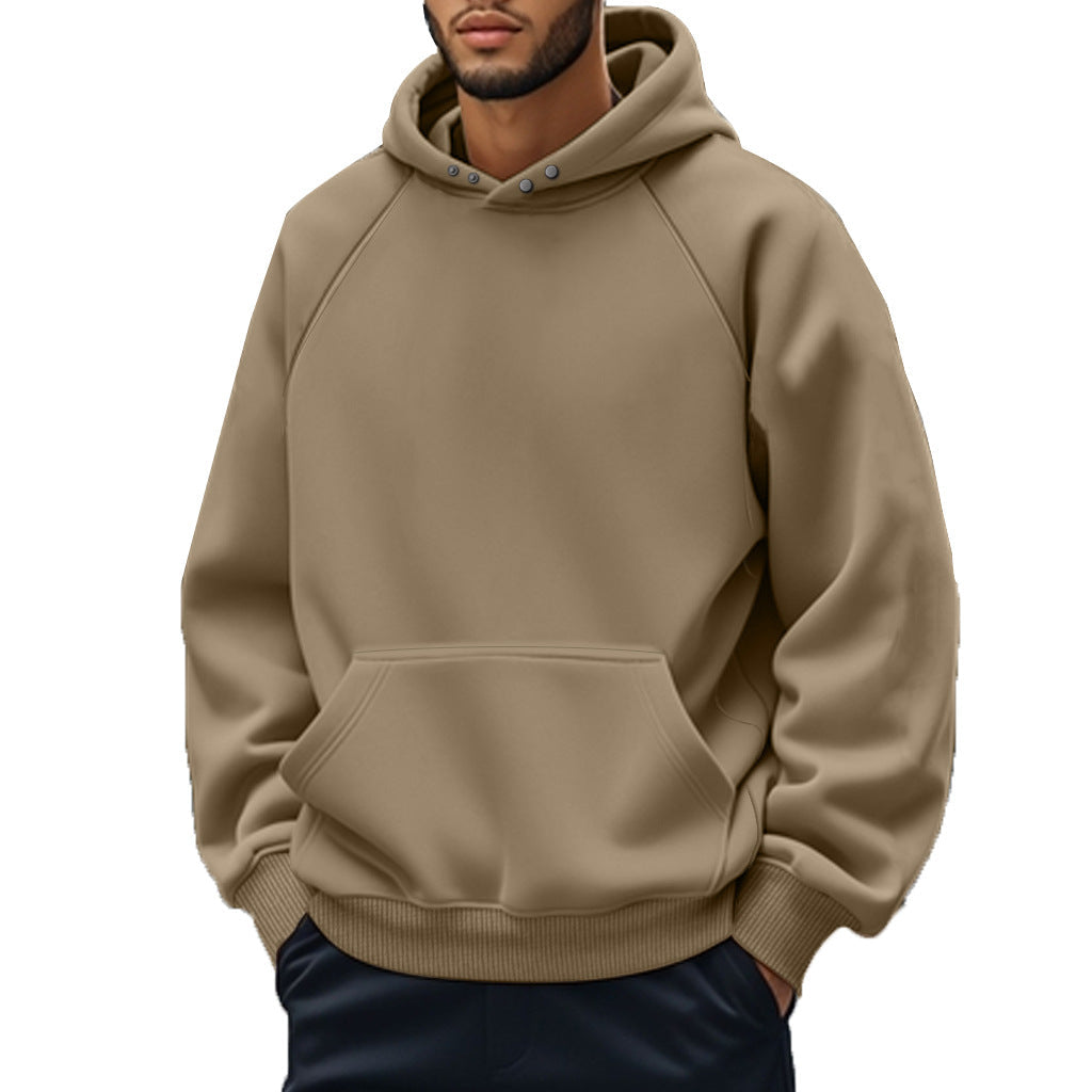 Herren Kapuzenpullover Lässig Raglan Ärmel Modern - BerlinGlamour