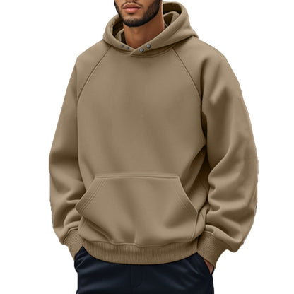 Herren Kapuzenpullover Lässig Raglan Ärmel Modern - BerlinGlamour
