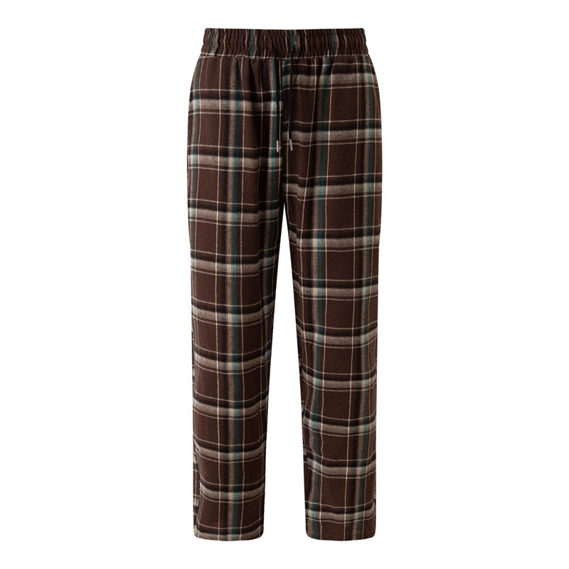 Herren Flanellhose Bequem Mit Seitentaschen Elastisch