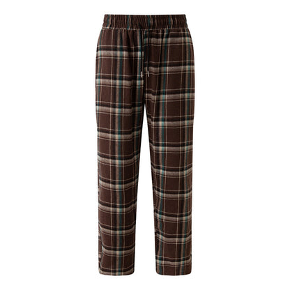 Herren Flanellhose Bequem Mit Seitentaschen Elastisch
