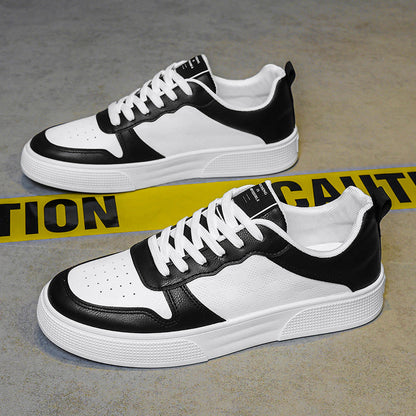 Damen Sneaker aus Kunstleder atmungsaktiv Schwarz - BerlinGlamour