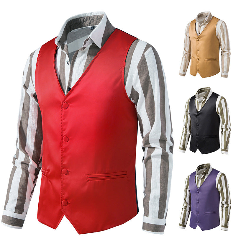 Herren Weste Modern Elegant Slim Fit - BerlinGlamour