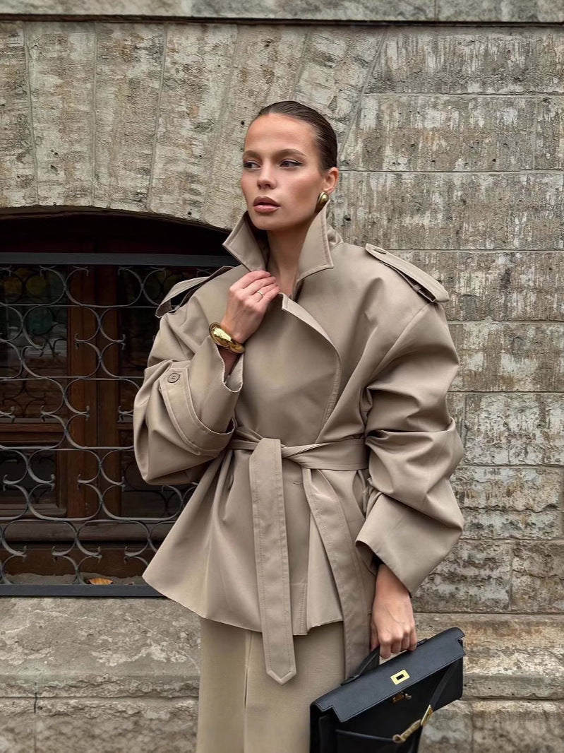 Eleganter Damen Trenchcoat Modern - BerlinGlamour