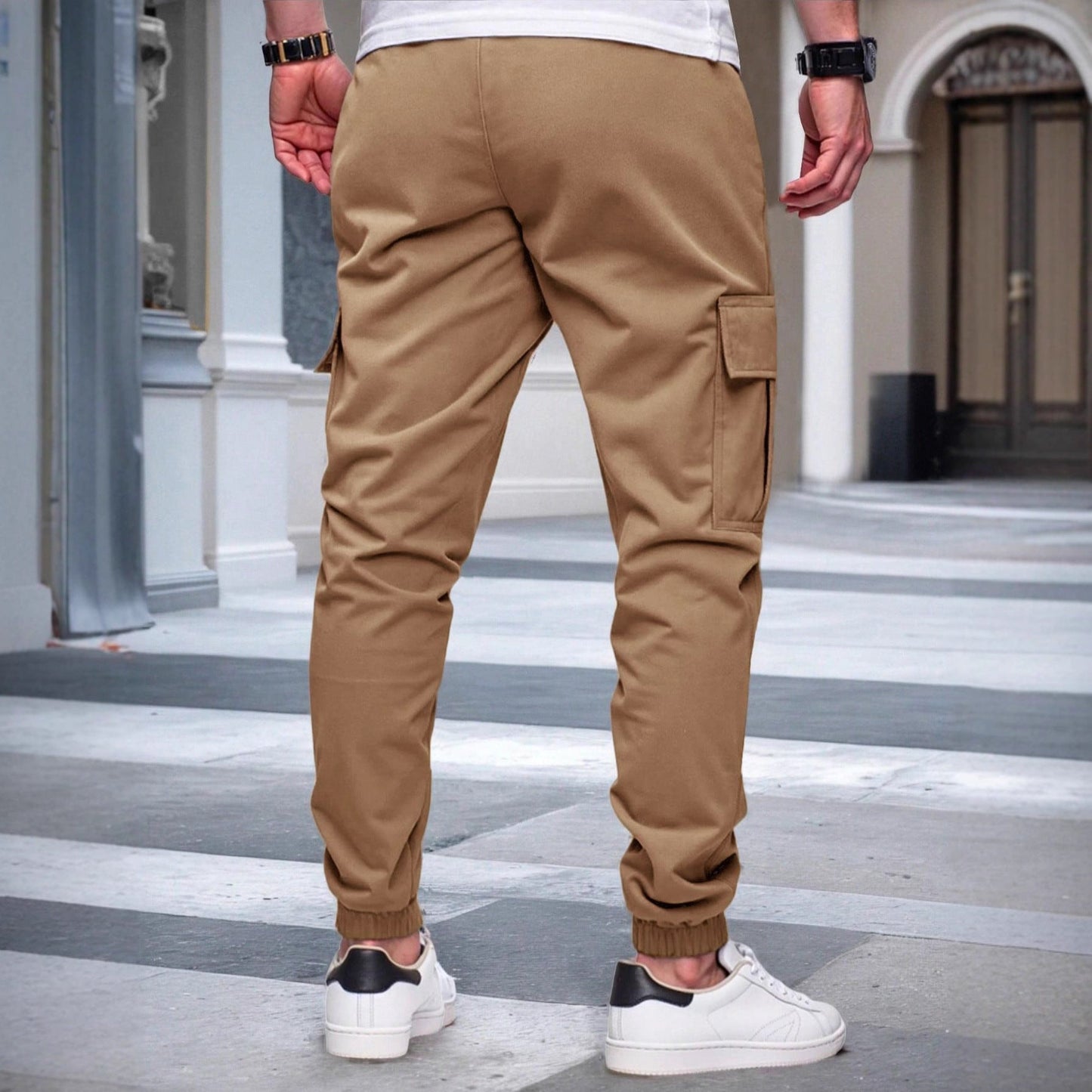 Herren Cargo-Hose Bequem Praktisch