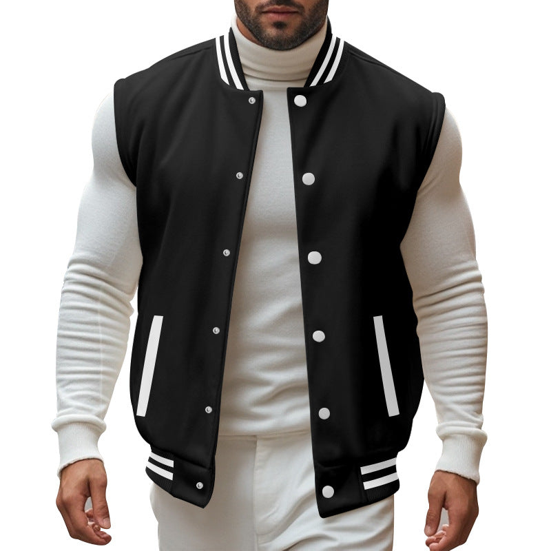 Herren Collegejacke Sportlich Modern Schnitt