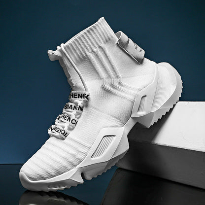Damen Sneaker High-Top Elastisch Style Frauen Schuhe - BerlinGlamour