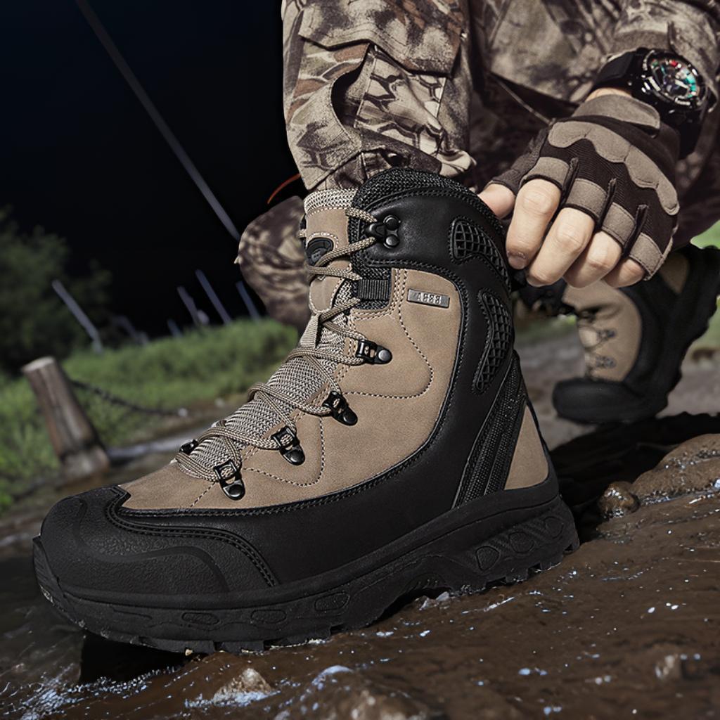 Wasserdichte Herren Trekkingstiefel Knöchelschutz Rutschfest