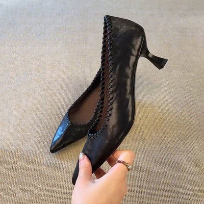 Damen Pumps Stilvoll Spitze Riemen Schuhe Elegant