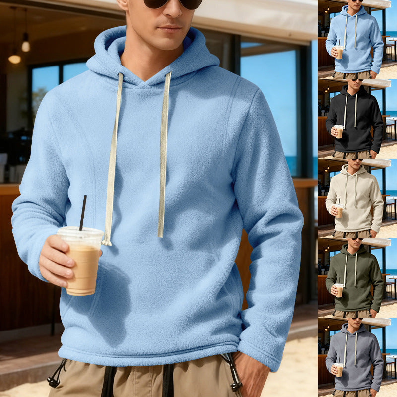 Herren Fleece Pullover Kapuze Warm Modern - BerlinGlamour