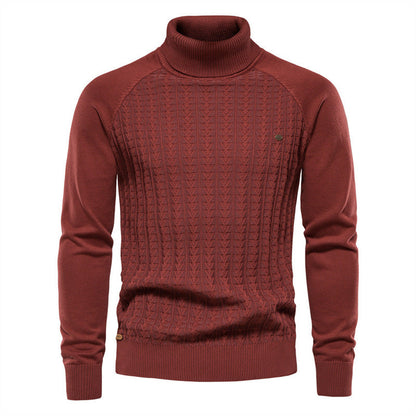 Herren Strickpullover mit modischem Stehkragen und strukturiertem Design BerlinGlamour, der perfekte Begleiter für jeden urbanen Abenteuer, wird dein neuer Titel sein: St