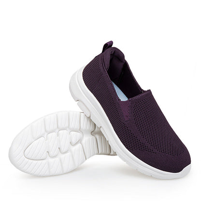 Damen Fitnessschuhe atmungsaktiv Mesh Slip-On Sneaker