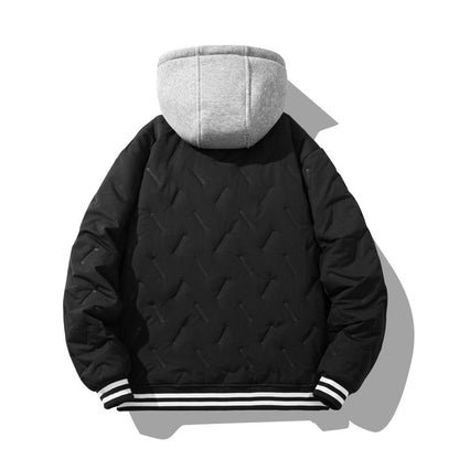 Herren Urbanjacke Warm Gefüttert Hochkragen Winter