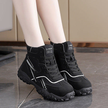 Wanderschuhe Damen Outdoor Stiefel Rutschfest Atmungsaktiv