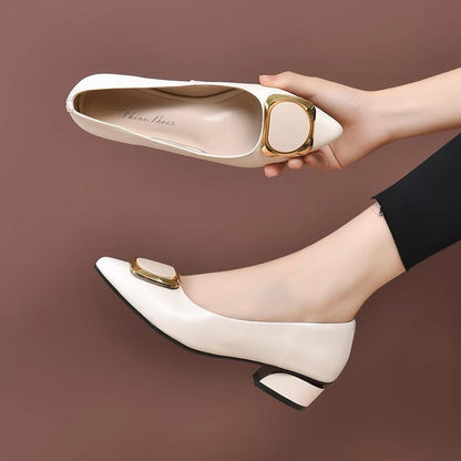 Damen Pumps Hochhackig Glanz Schmuckdetails Elegant