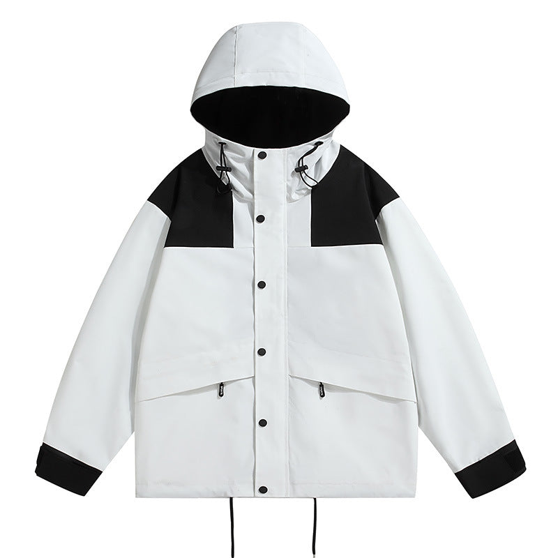 Herren Outdoor-Jacke Wasserdicht Mit Kapuze Funktionstextil