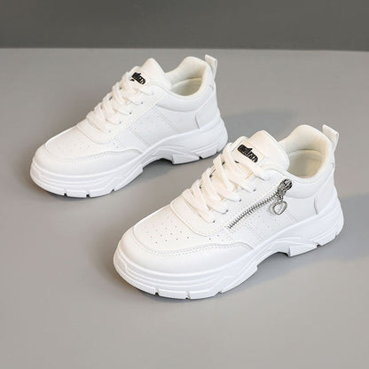 Damen Sneaker Sportlich Komfortabel mit Reißverschluss