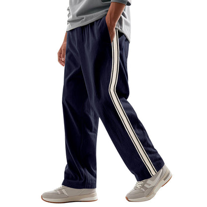 Herren Sporthose mit Streifen Komfort Fit Sportlich - BerlinGlamour