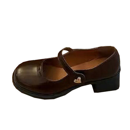 Damen Schuhe Mary Jane Blockabsatz Komfortabel