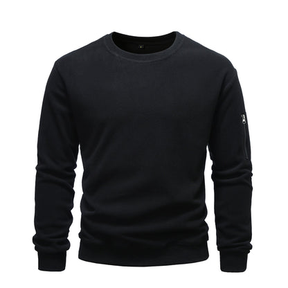 Herren Fleece Sweatshirt Kapuzenpullover Mit Seitentasche