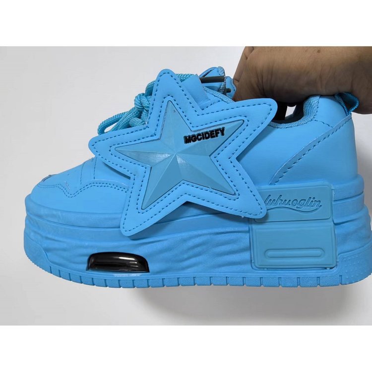 Damen Sneaker Sternen Design Bequem Mode