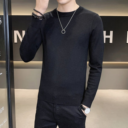 Herren Strickpullover Hochwertig Modern Schwarz