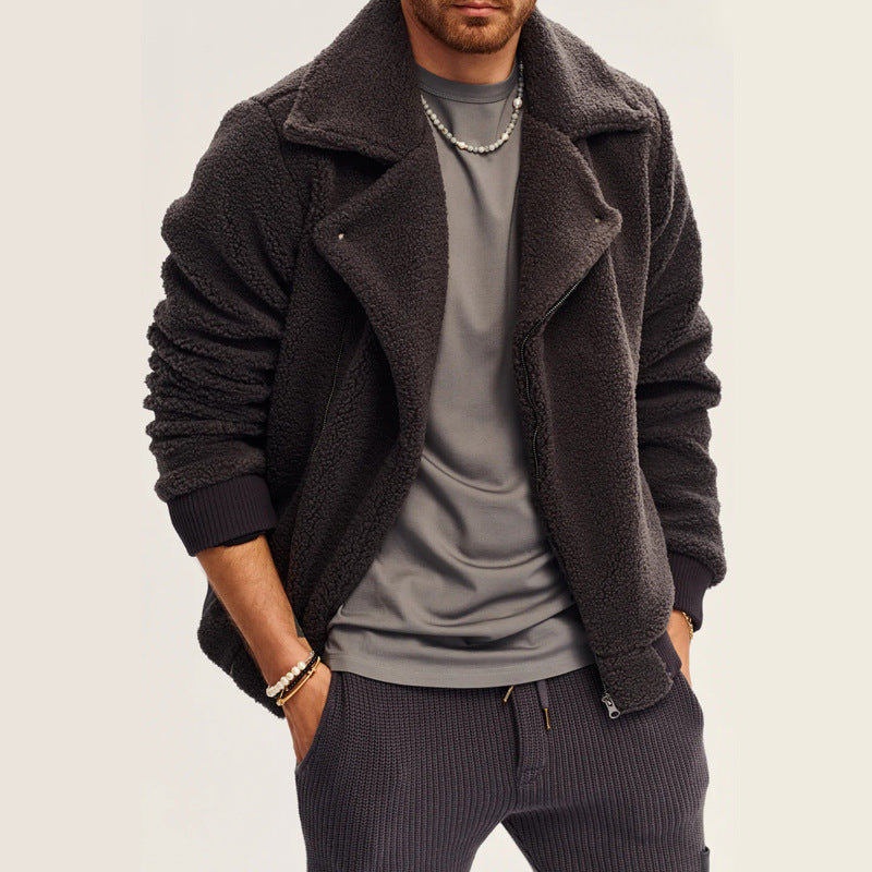 Herren Teddyjacke Weich Warm Winter - BerlinGlamour