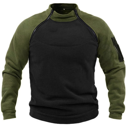Fleece-Pullover Herren Warm Hochkragen Funktionell