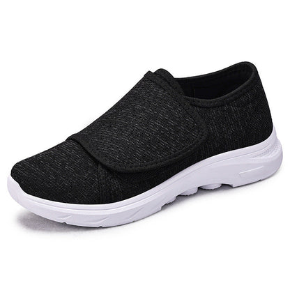 Damen Sneaker Bequem Atmungsaktiv Klettverschluss