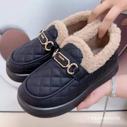 Damen Slipper Warm Weich Luxus Design Komfort - BerlinGlamour
