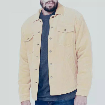 Herren Cordjacke Warm Gefüttert Praktisch