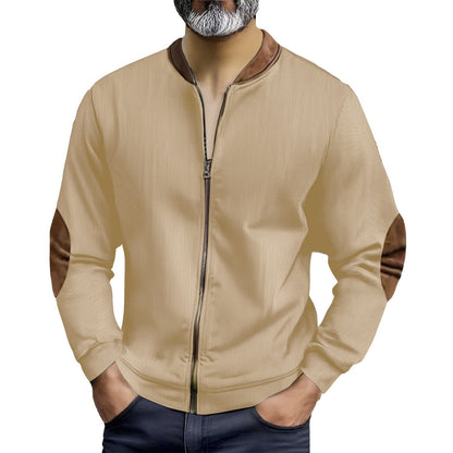 Herren Lederjacke Sportlich Modern mit Akzenten