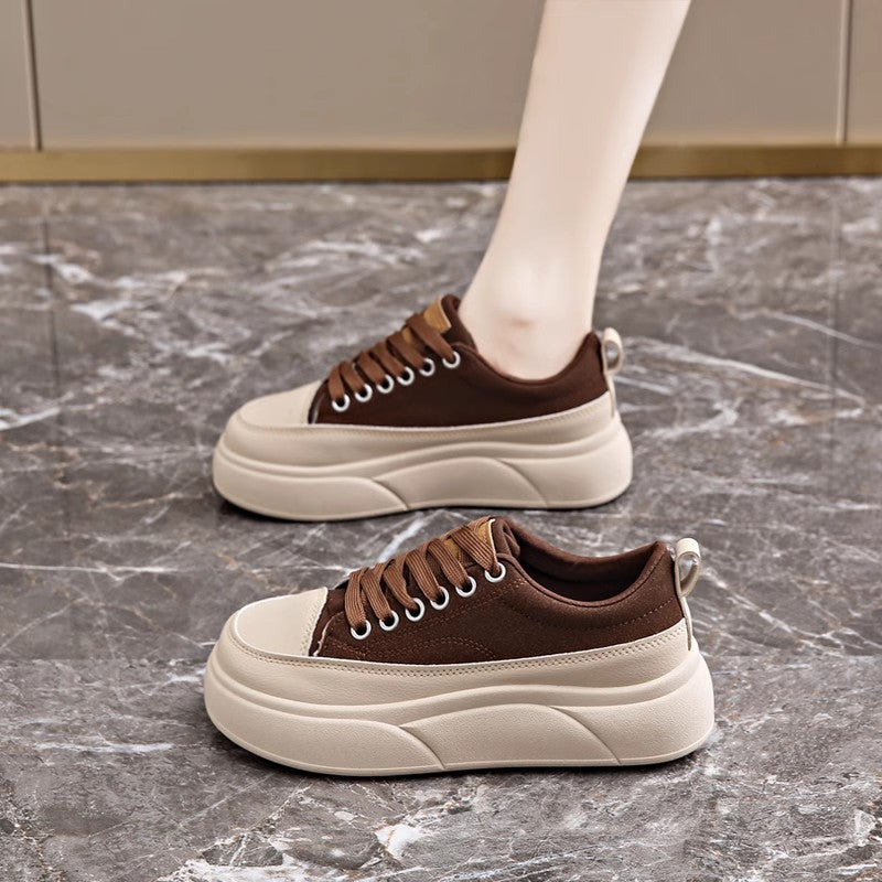 Damen Sneaker Hoch Plateau Chunky Bequem Modisch