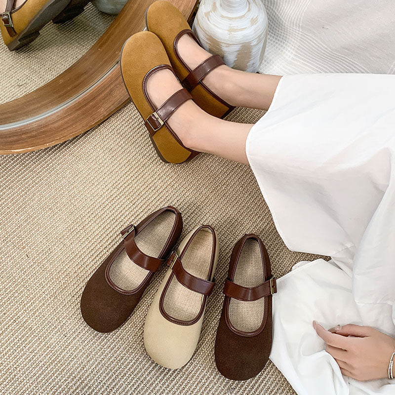 Damen Schuhe Bequem Mary Jane Schnalle Modern - BerlinGlamour