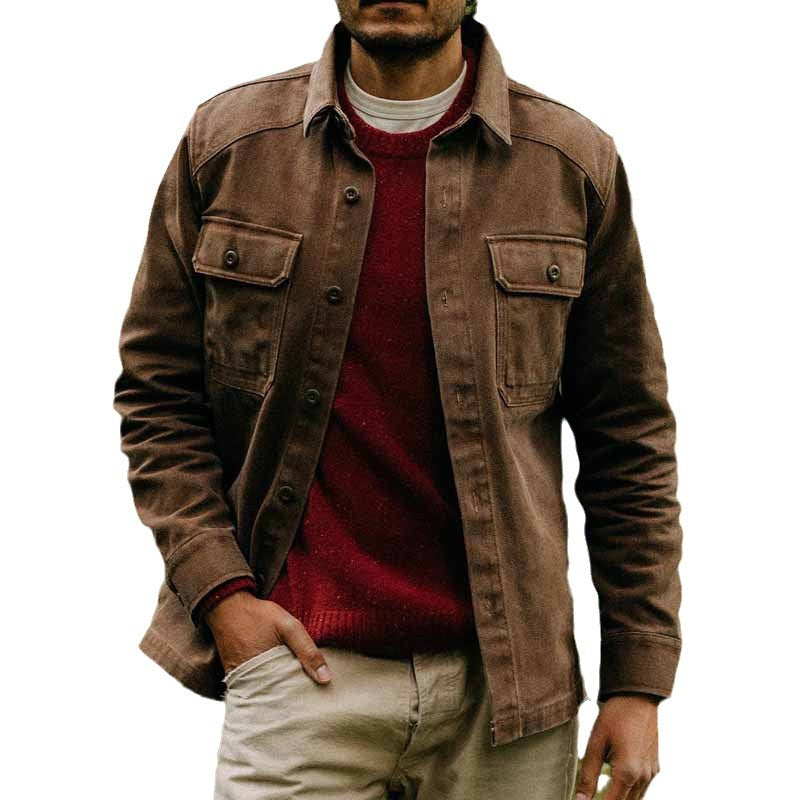 Herren Jacke Outdoor Robust Mit Brusttaschen