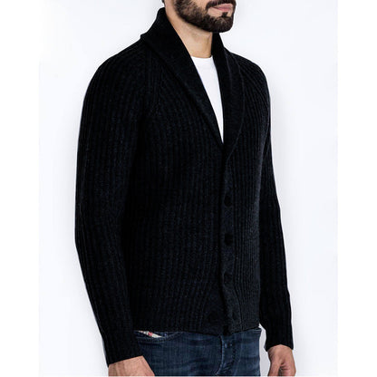 Herren Strickjacke Modern Schalkragen Übergröße