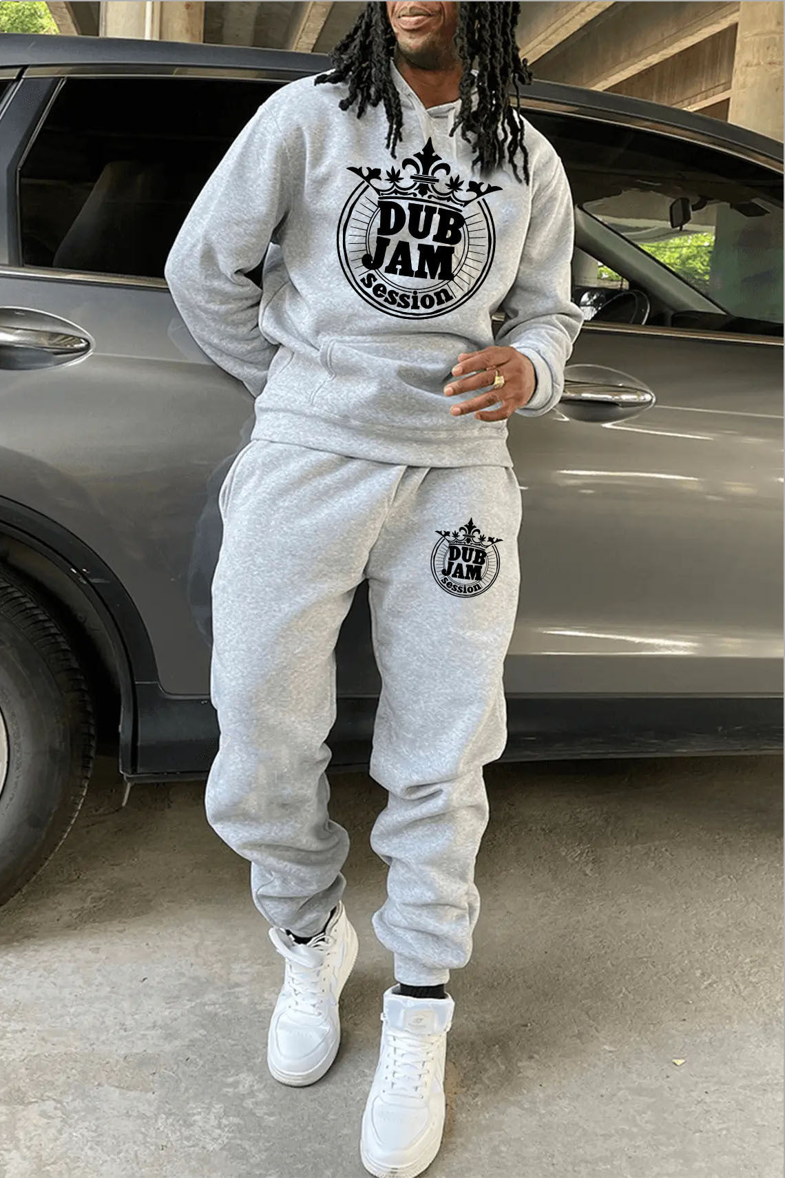 Herren Hoodie Set Grafikdruck Sportlich Modern - BerlinGlamour