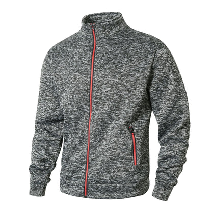 Herren Fleecejacke Sportlich mit Reißverschlusstaschen Modern