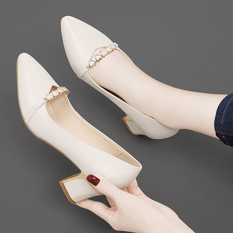 Damen Pumps Hochhackig Elegant mit Schmuckdetail