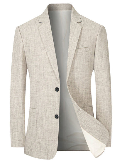 Herren Blazer Freizeit Elegante Struktur Optik Modern