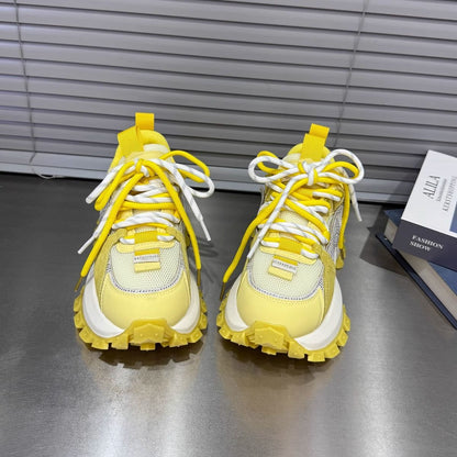 Damen Sneaker Sportlich Chunky Plattform Atmungsaktiv
