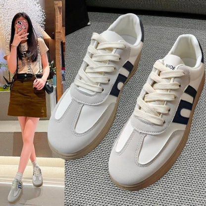 Damen Sneaker Klassisch Bequem Sportlich Weiß