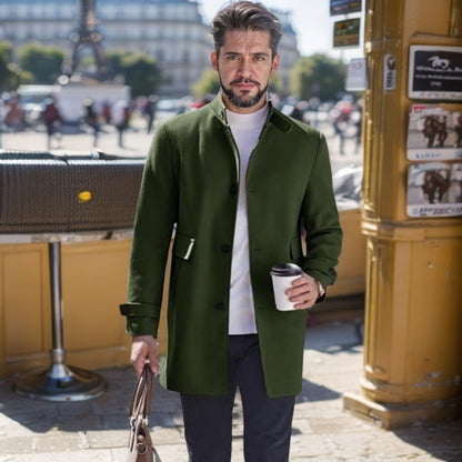 Herren Freizeitmantel Modern mit Taschen Elegant Schnitt