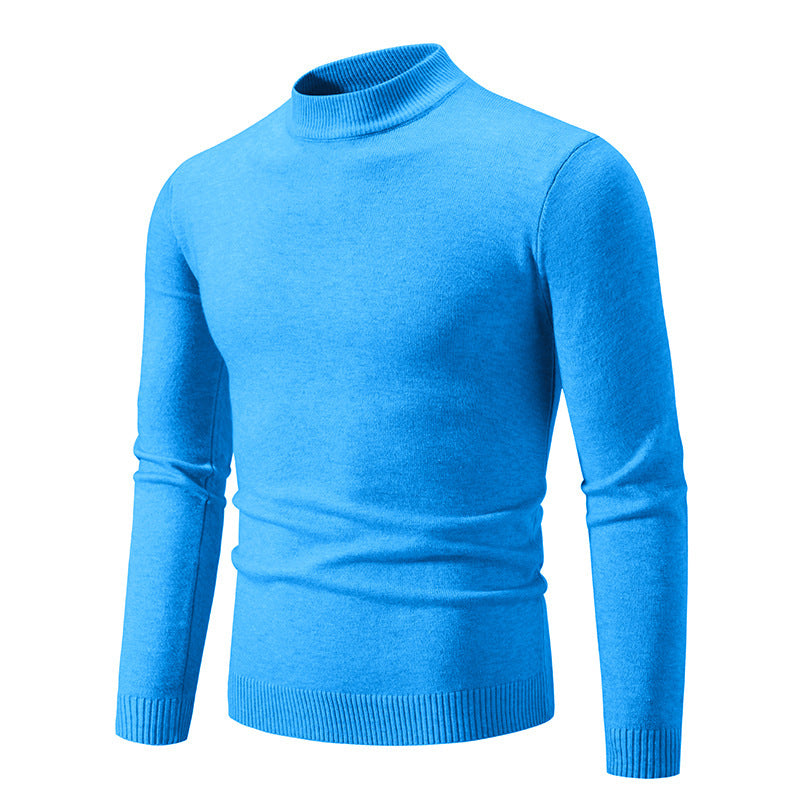 Herren Pullover Rollkragen Baumwolle Hochwertig Elegant