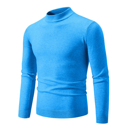 Herren Pullover Rollkragen Baumwolle Hochwertig Elegant