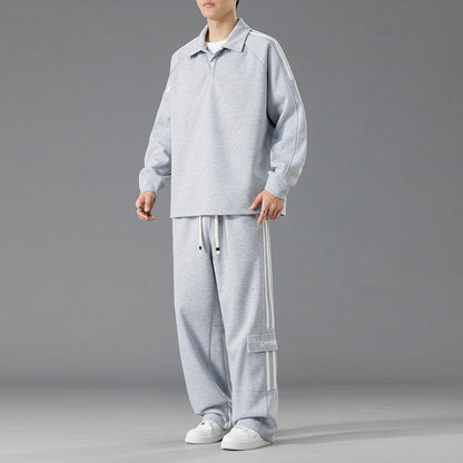 Herren Sportset Funktionstaschen Hochkragen Sportlich