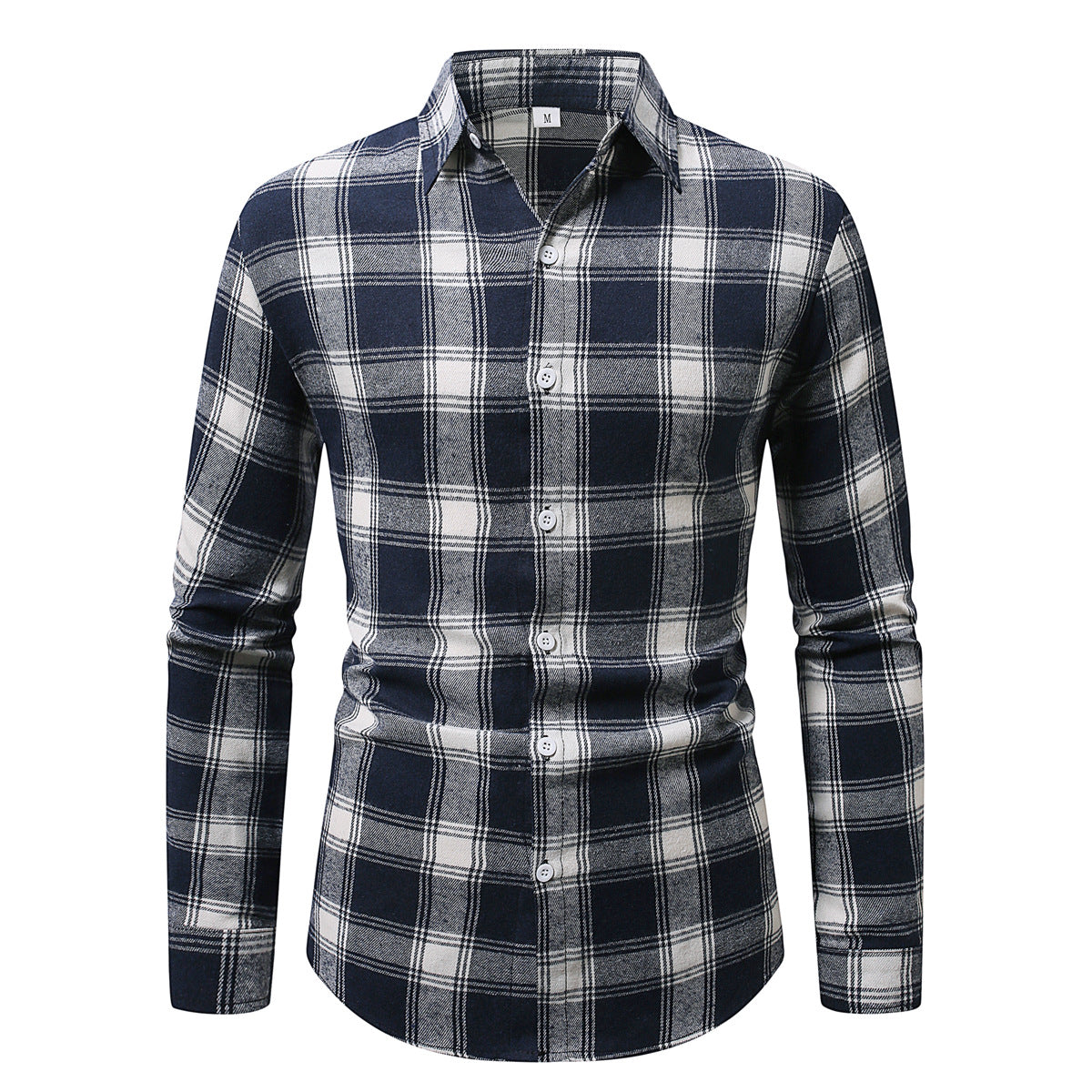 Herren Flanellhemd Karomuster Warm Modern