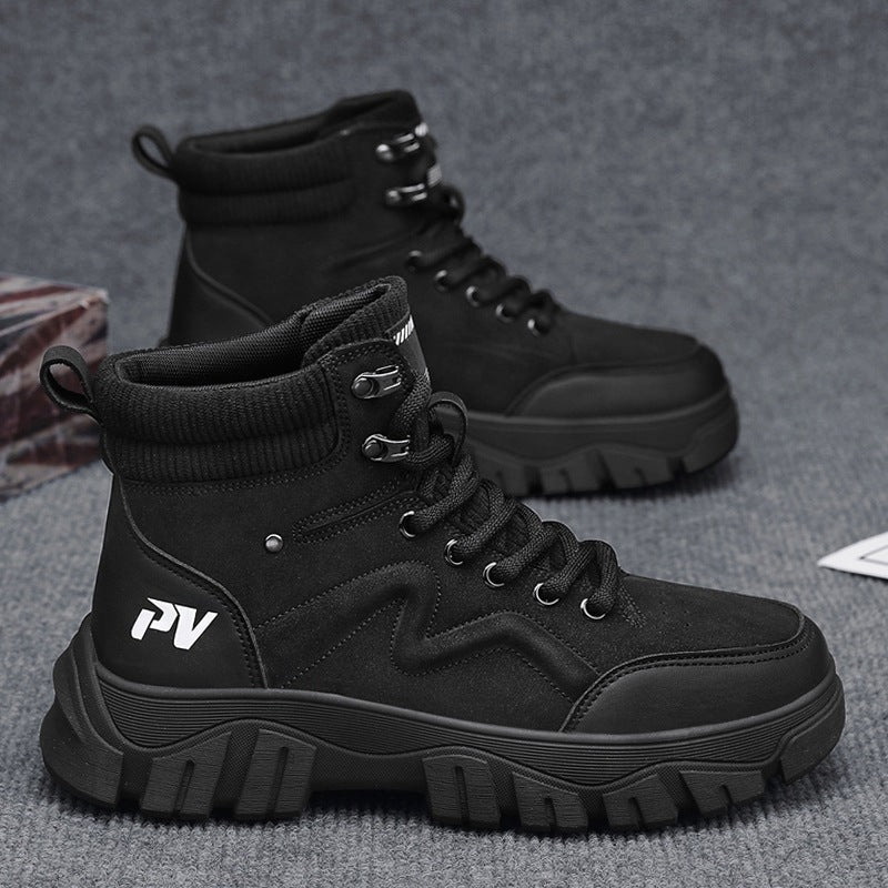 Damen Sneaker High-Top Chunky Straßenschuhe Stabil