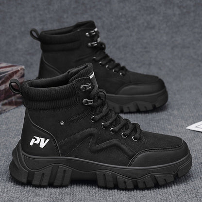 Damen Sneaker High-Top Chunky Straßenschuhe Stabil